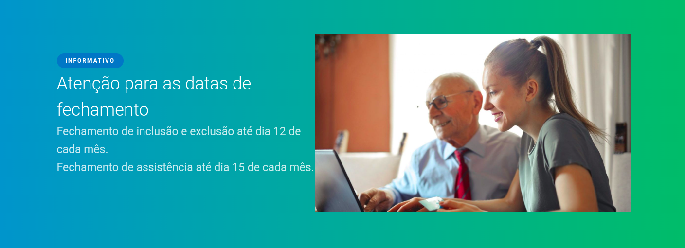 Atenção para as datas de fechamento!